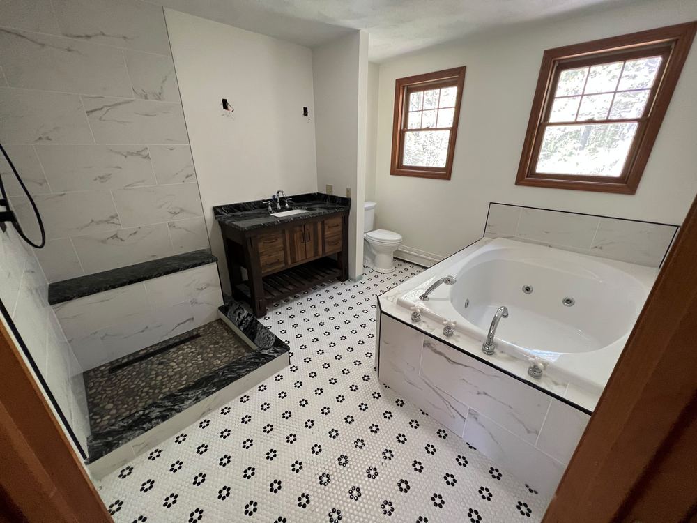 Colonial Kitchen, Master Bath and Hall