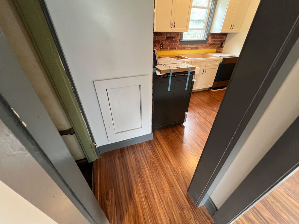 Hardwood Restoration and Blue Subway Bath